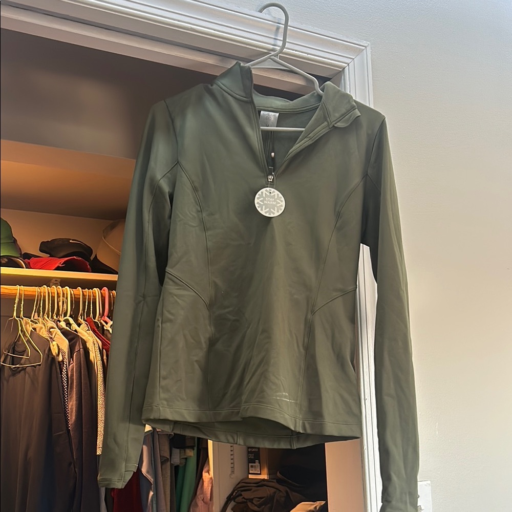 Olive Green Long Sleeve Pullover